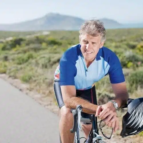 sporten en bewegen leven met diabetes fiets man