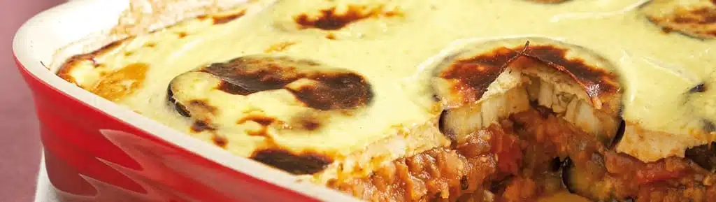 Moussaka met linzen en tomaten