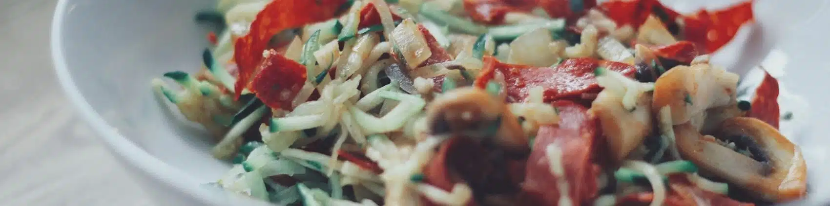 Diabetesrecepten: low-carb spaghetti met chorizo